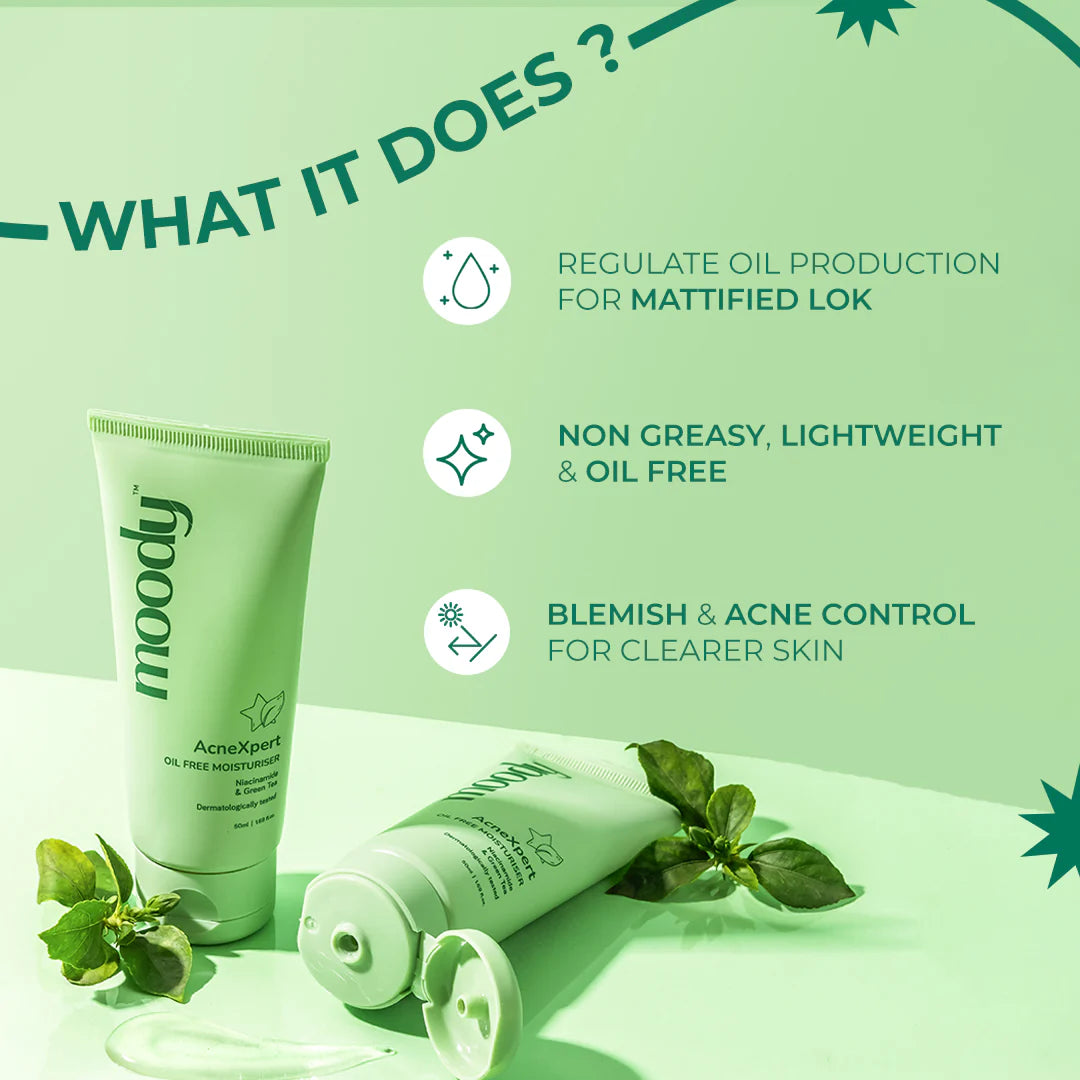 AcneXpert Oil Free Moisturizer with Niacinamide & Green Tea
