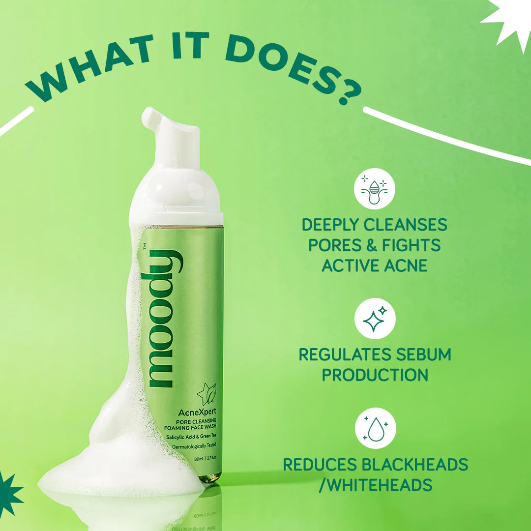 AcneXpert Foaming Face Wash Salicylic Acid & Green Tea