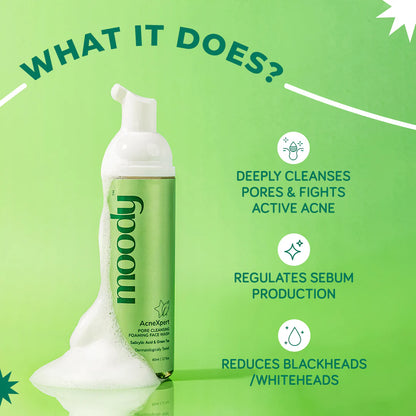 AcneXpert Foaming Face Wash Salicylic Acid & Green Tea