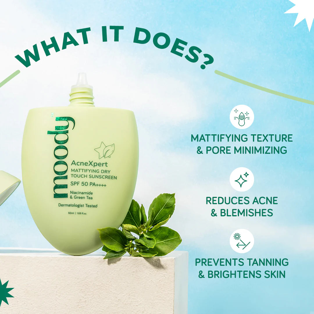 AcneXpert Mattifying SPF 50 PA ++++ Niacinamide for Oil & Acne Control