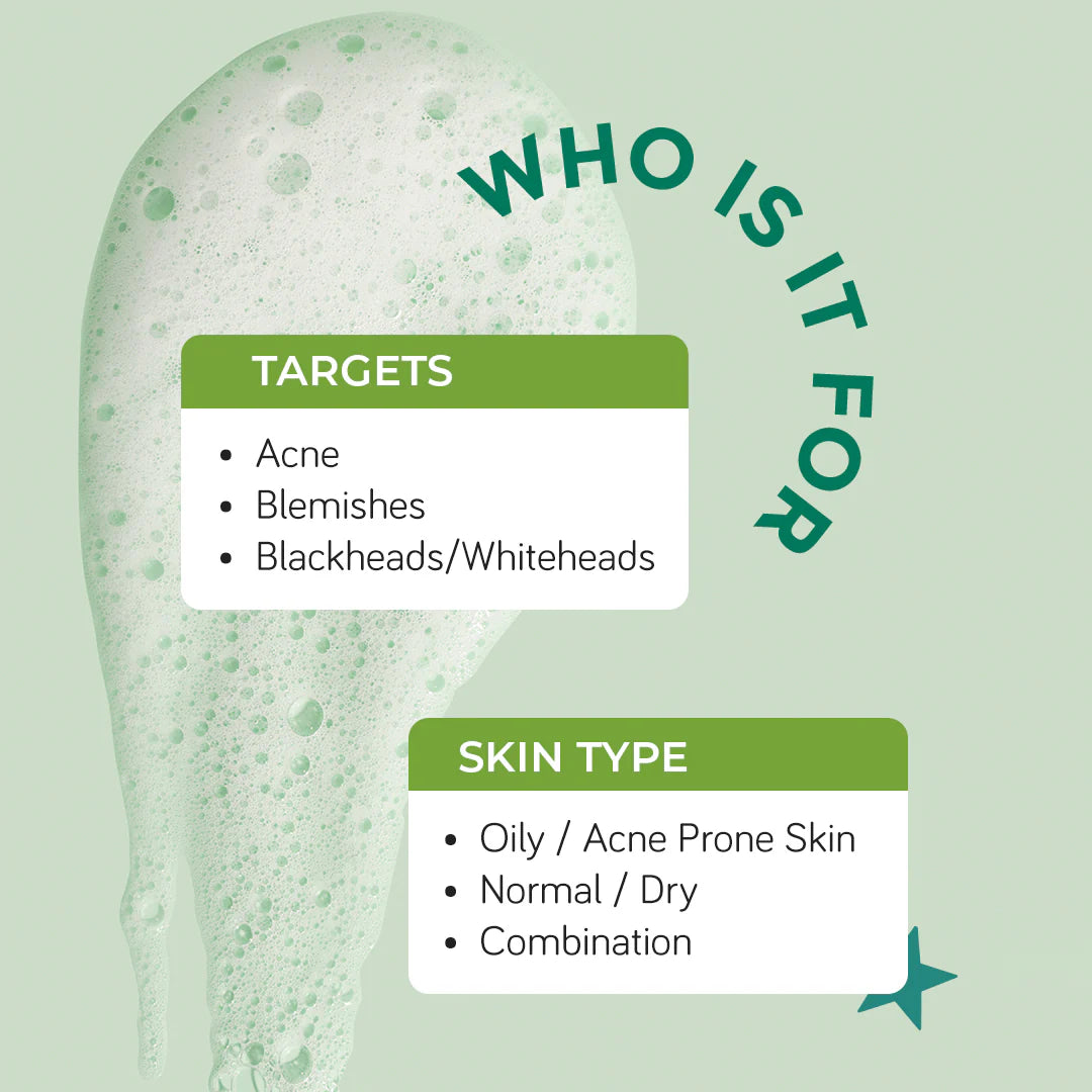 AcneXpert Foaming Face Wash Salicylic Acid & Green Tea