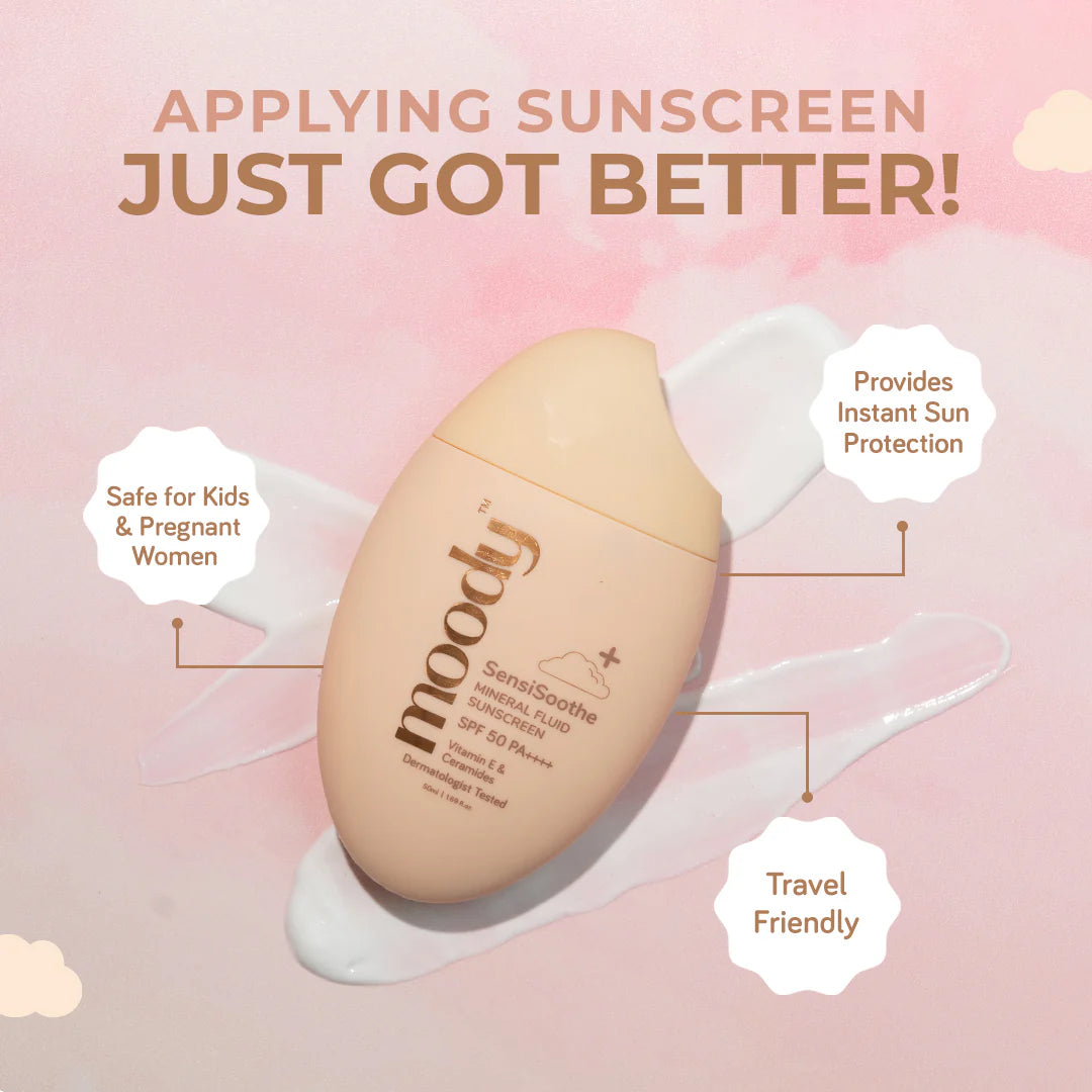 DermaSoothe Sunscreen SPF 50 PA++++ Mineral with Ceramides & Rice