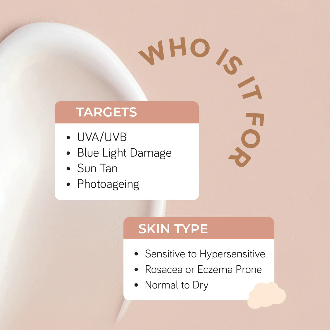 DermaSoothe Sunscreen SPF 50 PA++++ Mineral with Ceramides & Rice