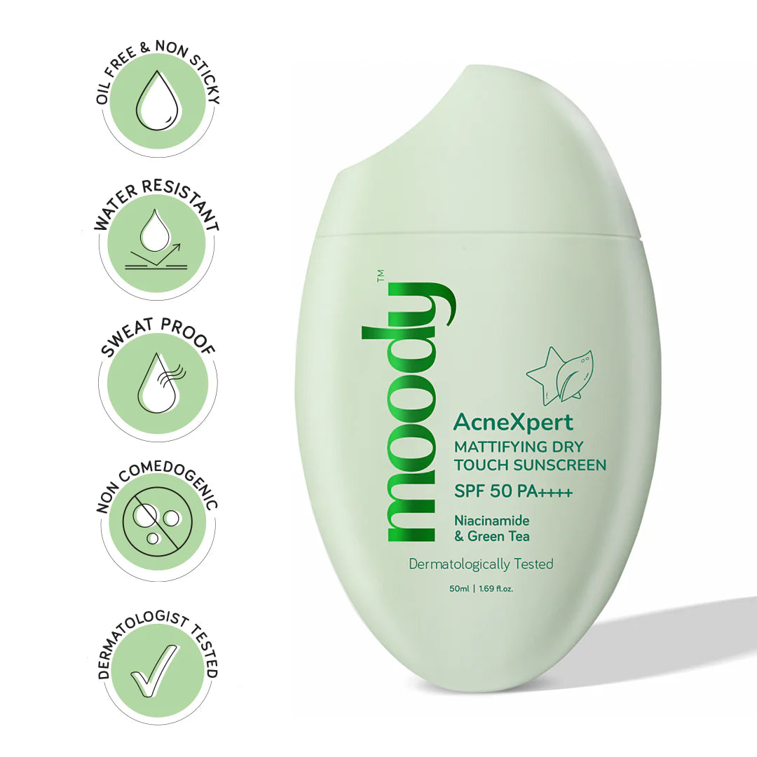 AcneXpert Mattifying SPF 50 PA ++++ Niacinamide for Oil & Acne Control